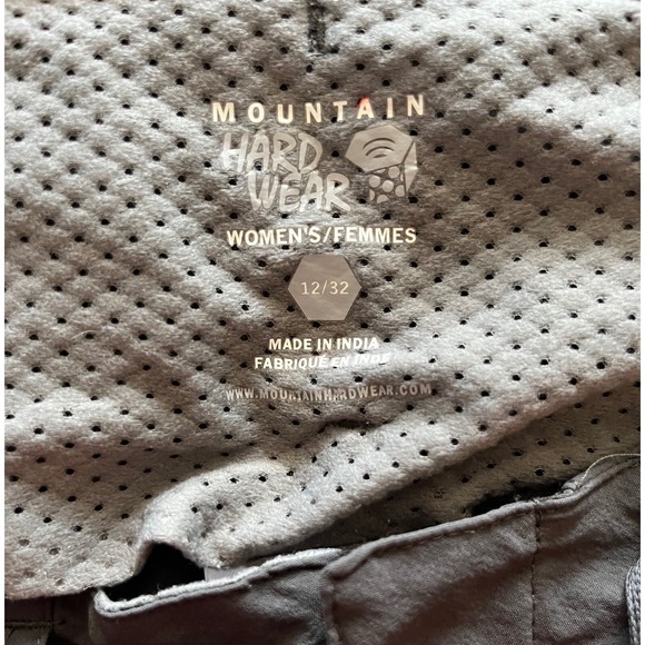 Mountain Hardwear Convertible Hiking Pants Womens 12/32 Gray Zip Off OL4577 - Picture 8 of 8